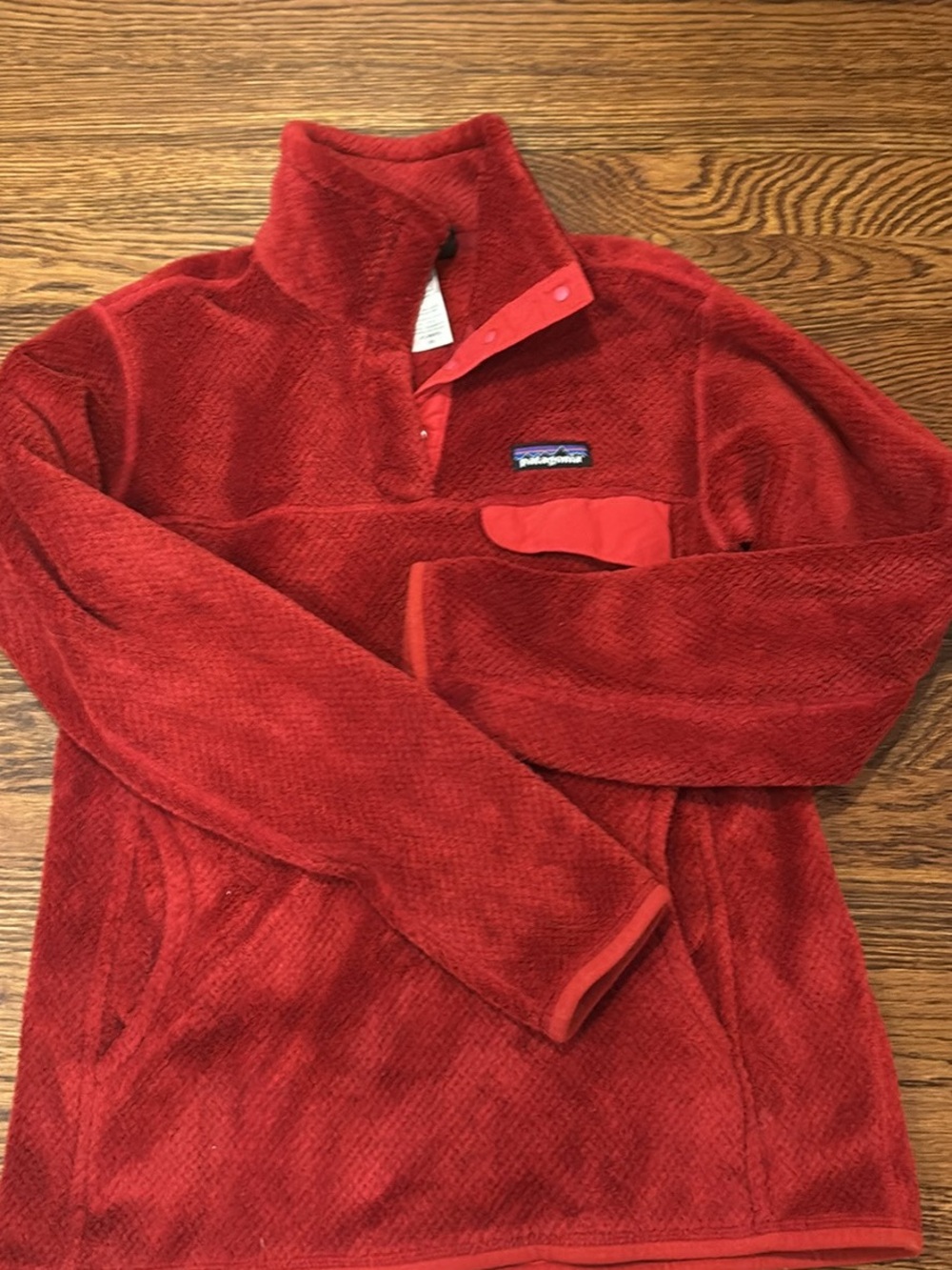Patagonia Men’s Red Zip-Up Fleece Pullover